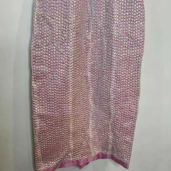Markarian Ginevra Sequin pink midi Dress size 0 NEW! New with tags!